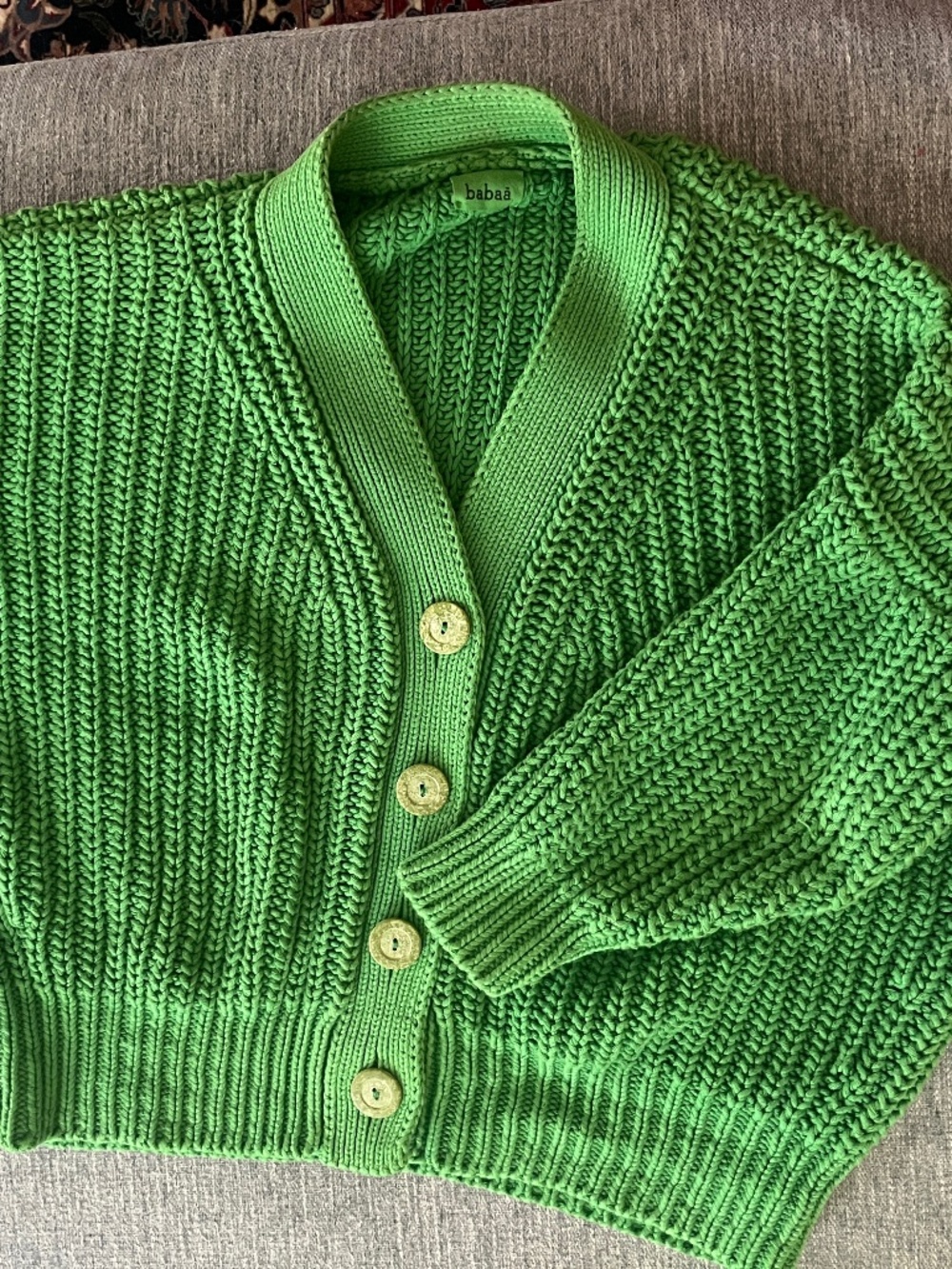 Babaa cardigan no18 wild fern